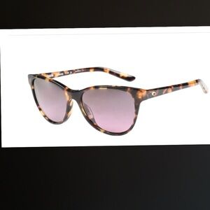 Costa Catherine Sunglasses, brown tortoise frames with rose gradient lenses